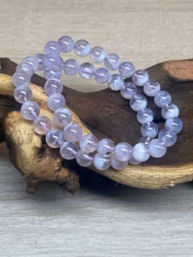 Lavendel Månsten med Snökvarts 8mm