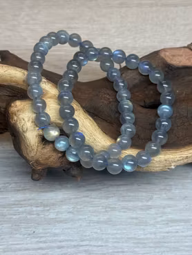 Labradorit blå/gul flash 8mm