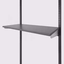 Trähylla till hängskena