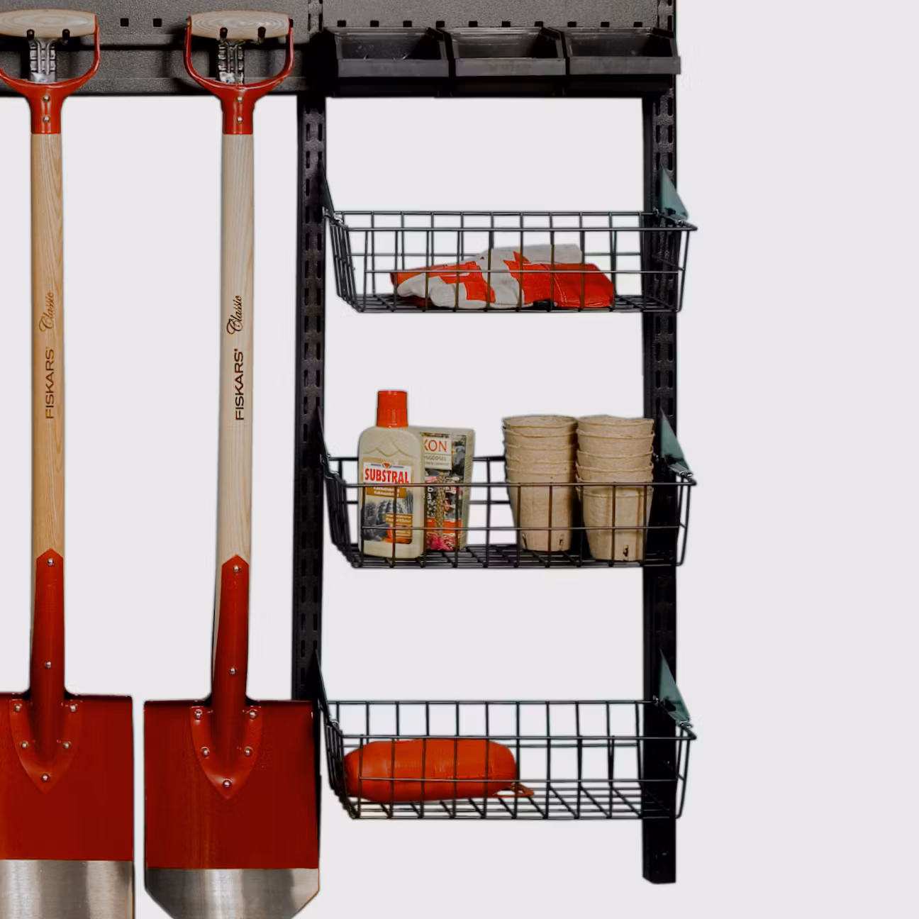 Trådkorg till hängskena