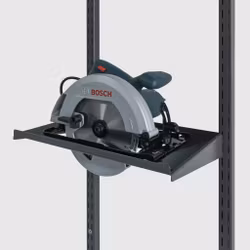 Förvaringshylla med konsol till hängskena 400 mm