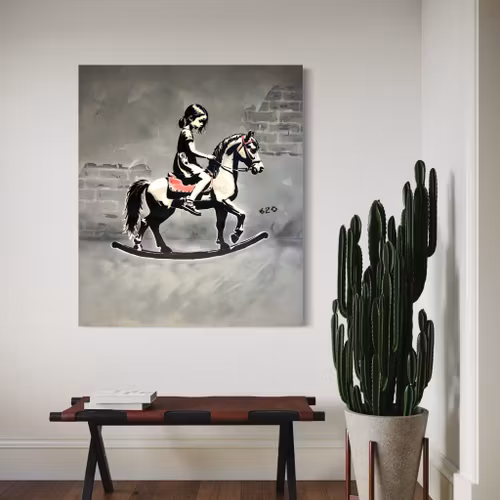 Aldri ride ranke - 120x140 - Original canvas