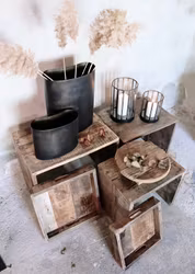 Träbord/pall Nora 3-set