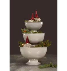 Stick Tomte Mörkröd/Beige Mix