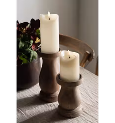 Batteriljus Blockljus LED Vit