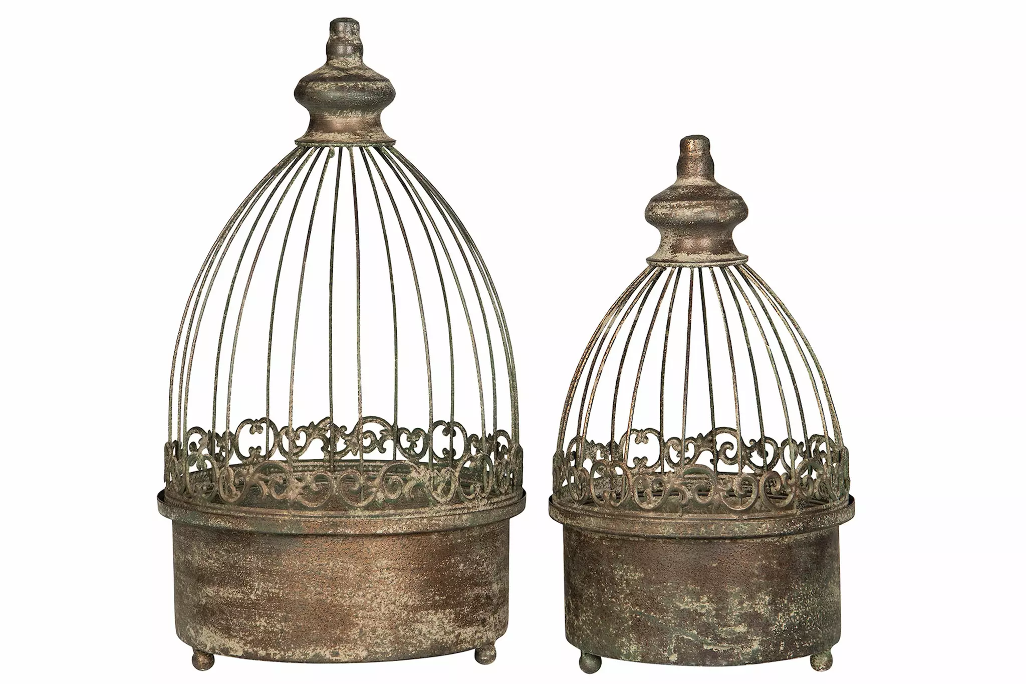 Planteringsbur Metall Grön