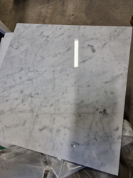 6: Marmor plattor-Bianco Carrara polerade, ca 7m2