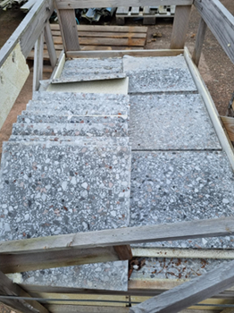 38: Terrazzo-plattor - Ljus Grå, ca 16m2
