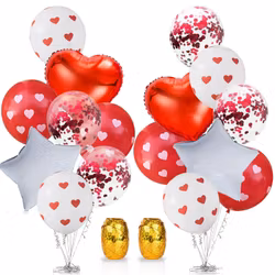 Alla hjärtansdag ballongbukett 18-pack