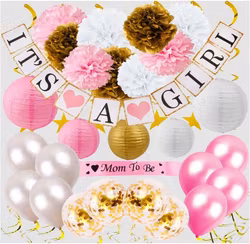 Baby Shower Kit - MOM TO BE - IT'S A GIRL