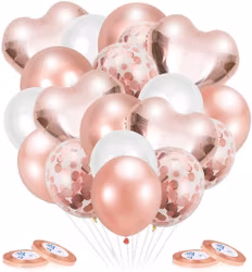 Ballonger 50 st Roseguld