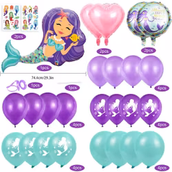 Ballonger 6 år Sjöjungfrutema