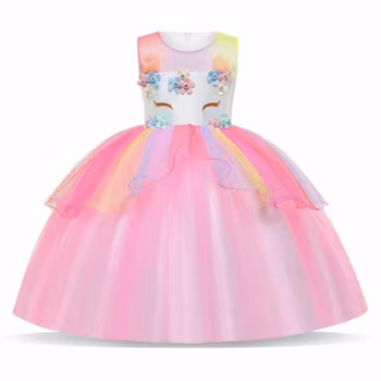 Unicorn Klänning Rosa