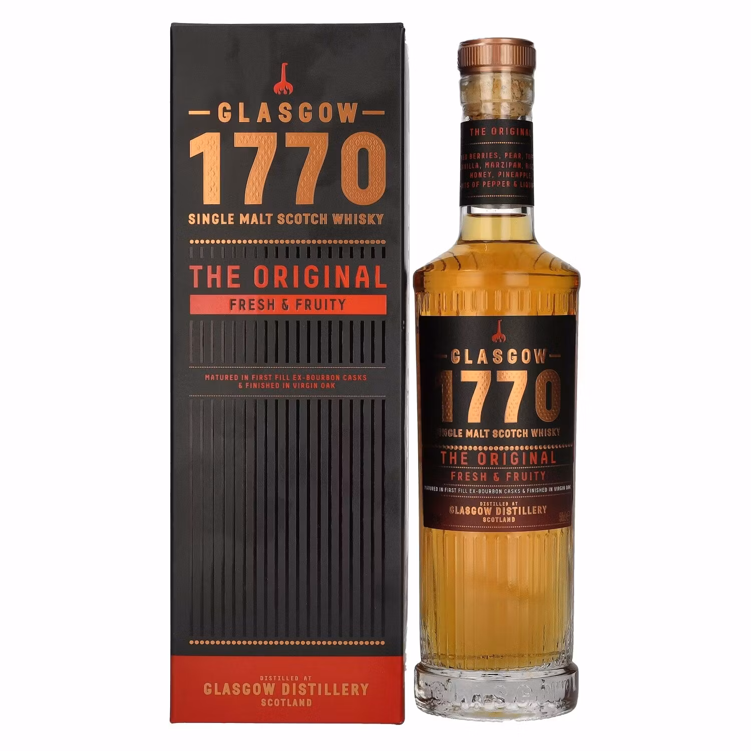 1770 glassgow THE ORIGINAL Single Malt Fresh & Fruity 46% Vol. 0,5l in Giftbox