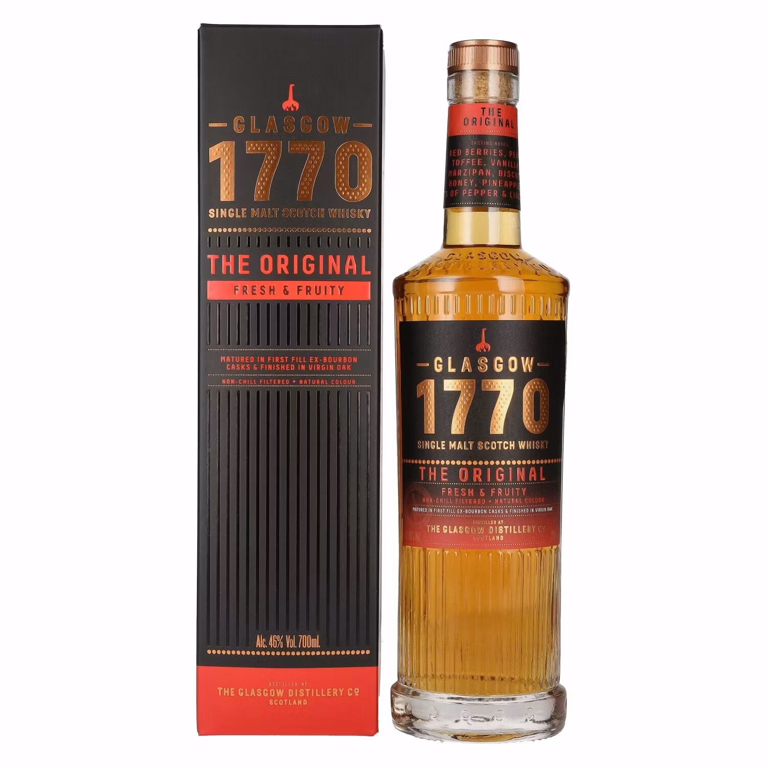 1770 glassgow THE ORIGINAL Single Malt Fresh & Fruity 46% Vol. 0,7l in Giftbox