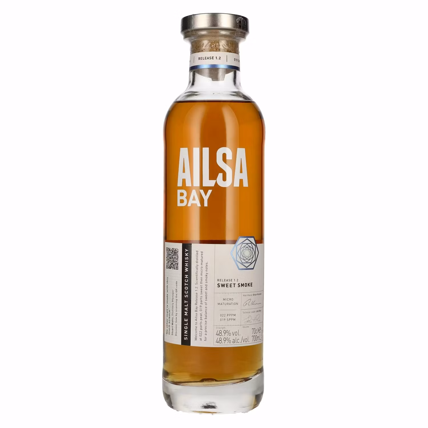 Ailsa Bay SWEET SMOKE Single Malt Scotch Whisky Release 1.2 48,9% Vol. 0,7l