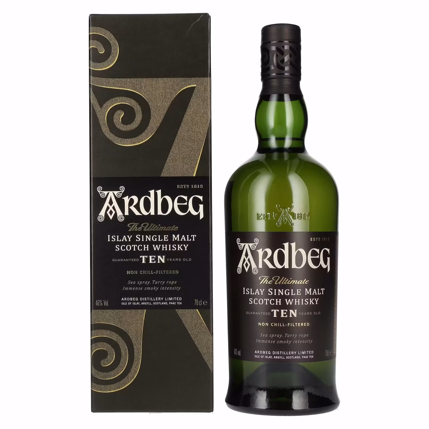 Ardbeg TEN Years Old Islay Single Malt 46% Vol. 0,7l in Giftbox