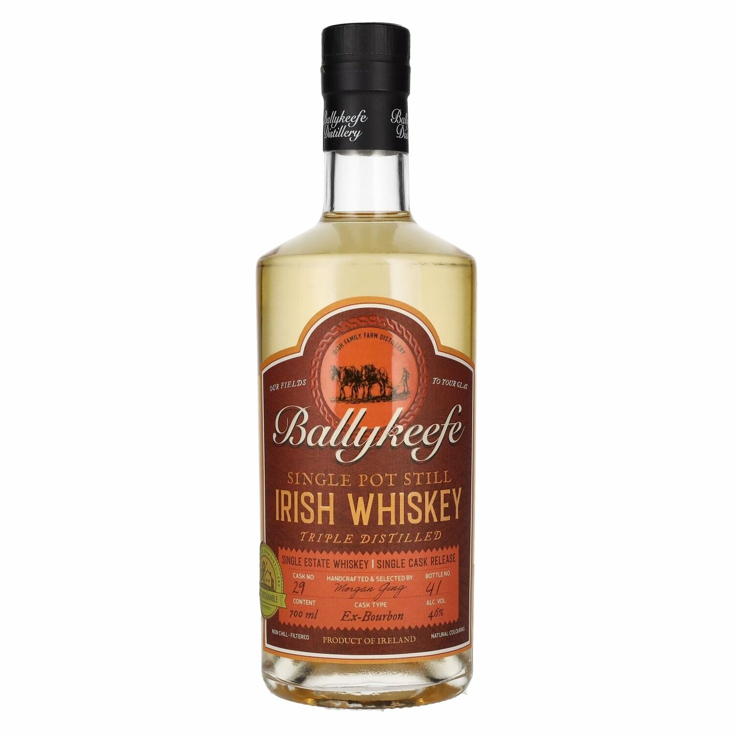 Ballykeefe Single Pot Still Irish Whiskey 46% Vol. 0,7l