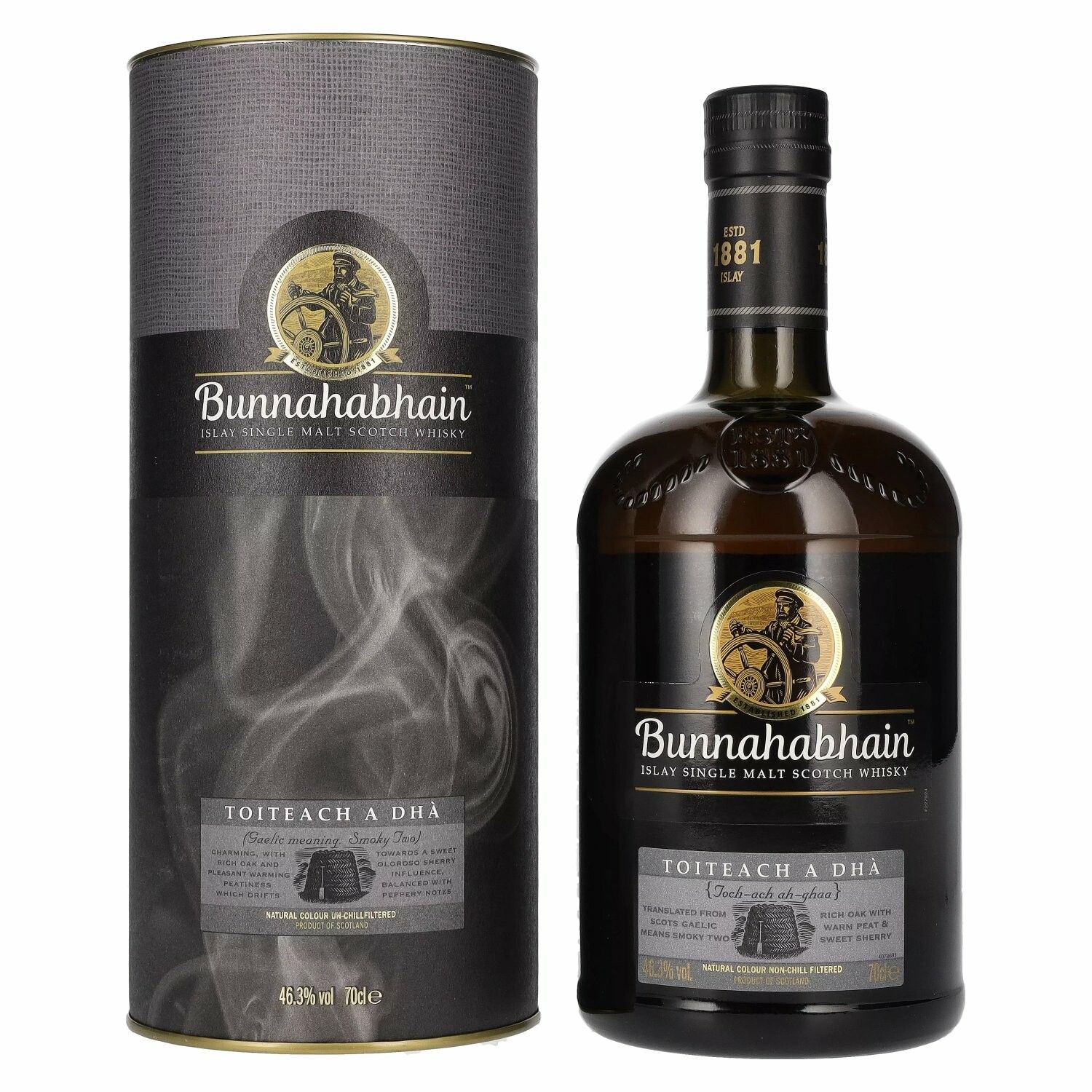 Bunnahabhain TOITEACH A DHÀ Islay Single Malt Scotch Whisky 46,3% Vol. 0,7l in Giftbox