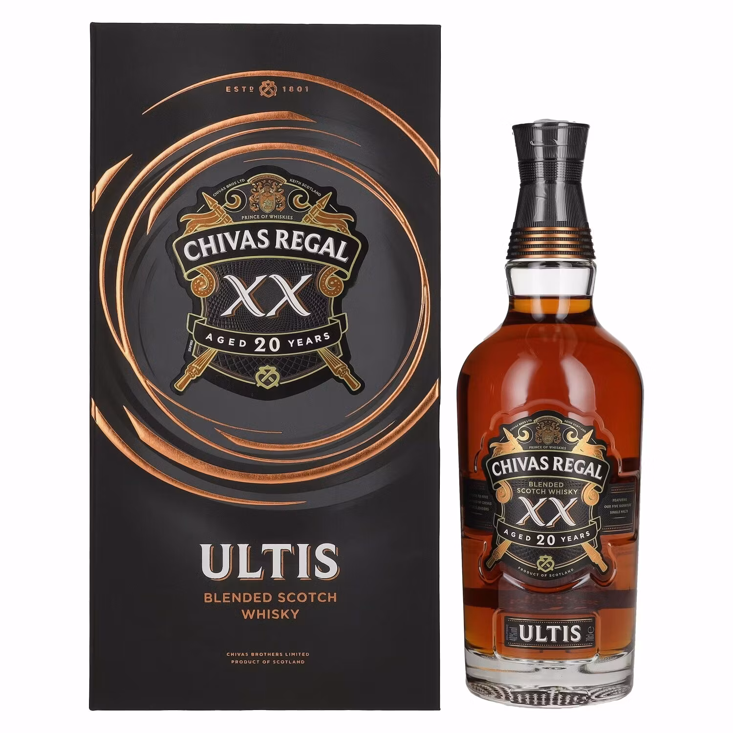 Chivas Regal ULTIS XX 20 Years Old Blended Scotch Whisky 40% Vol. 0,7l in Giftbox