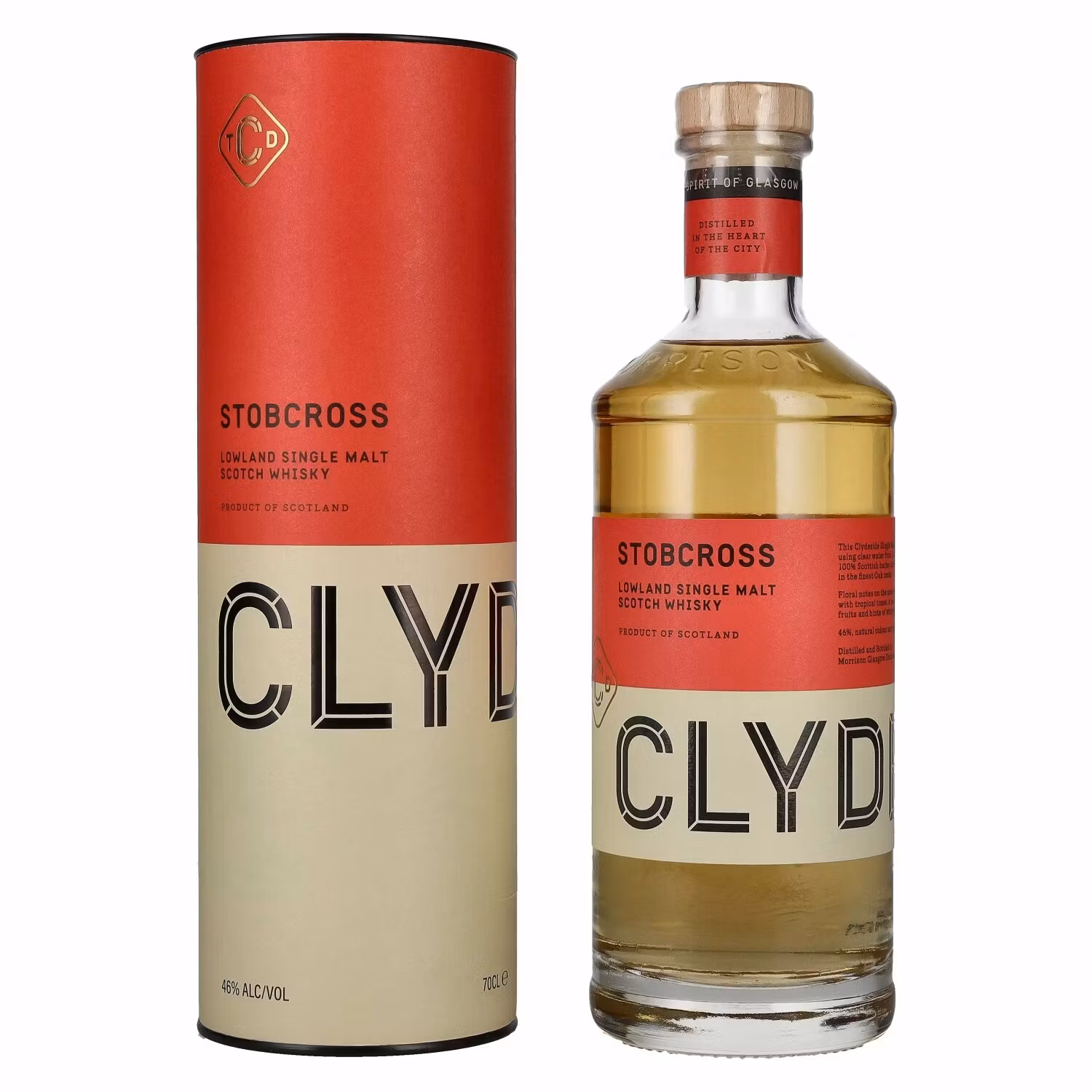 Clydeside STOBCROSS Lowland Single Malt 46% Vol. 0,7l in Giftbox