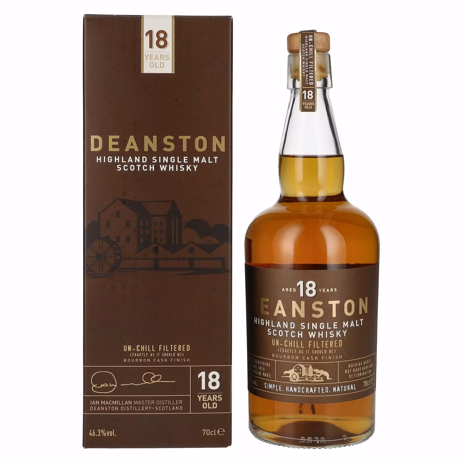 Deanston 18 Years Old Highland Single Malt 46,3% Vol. 0,7l in Giftbox