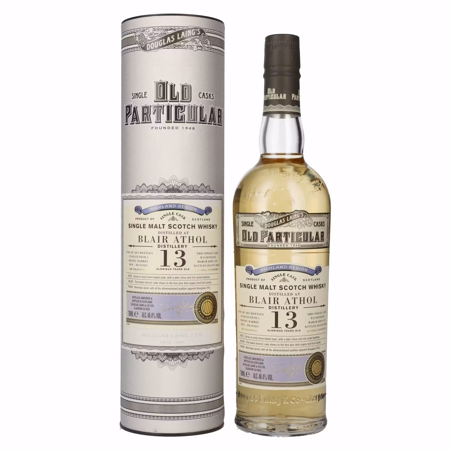 Douglas Laing OLD PARTICULAR Blair Athol 13 Years Old Single Cask Malt 2009 48,4% Vol. 0,7l in Giftbox