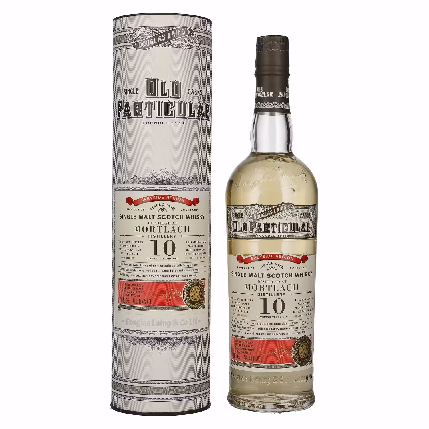 Douglas Laing OLD PARTICULAR Mortlach 10 Years Old Single Cask Malt 2009 48,4% Vol. 0,7l in Giftbox