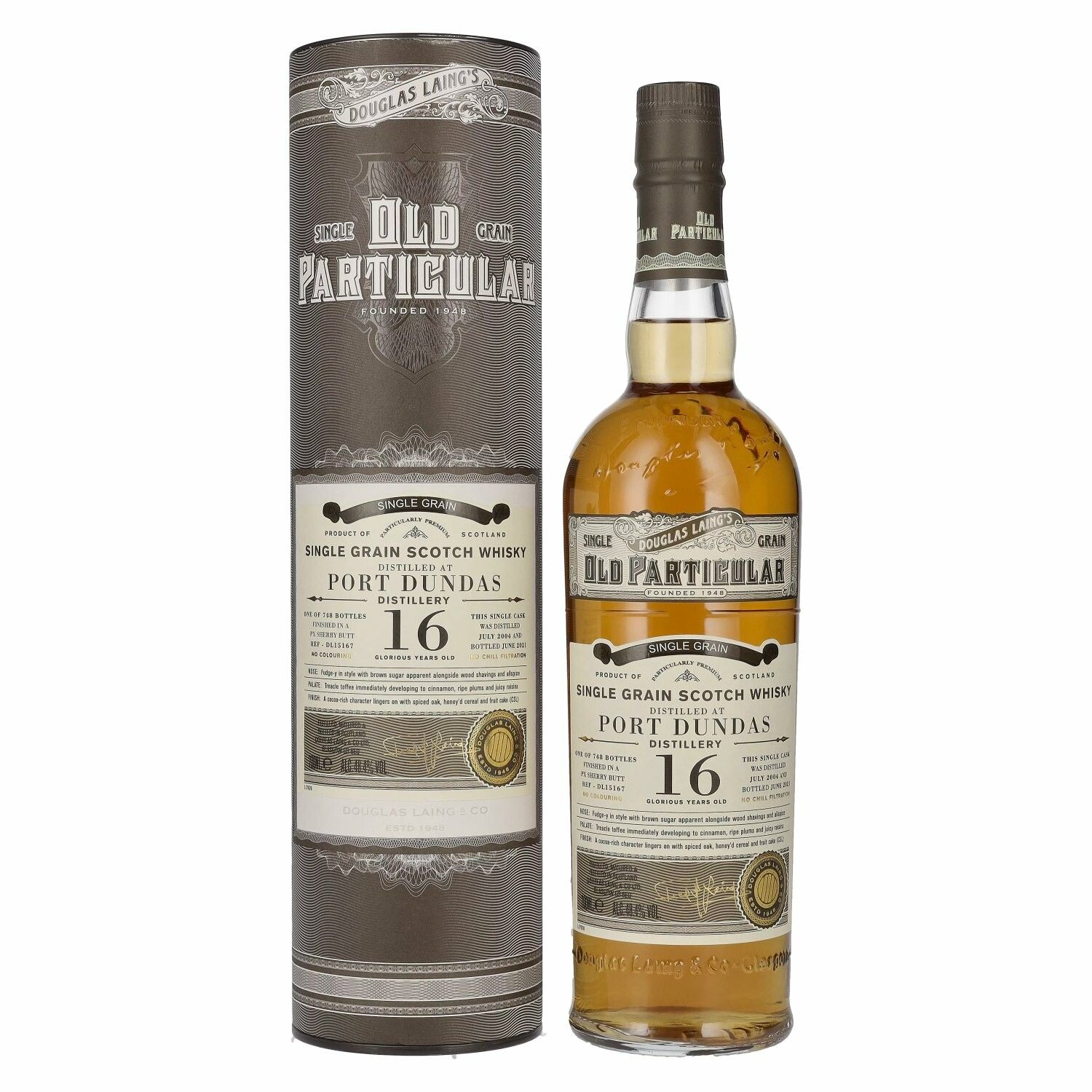 Douglas Laing OLD PARTICULAR Port Dundas 16 Years Old Singe Grain Cask 2004 48,4% Vol. 0,7l in Giftbox