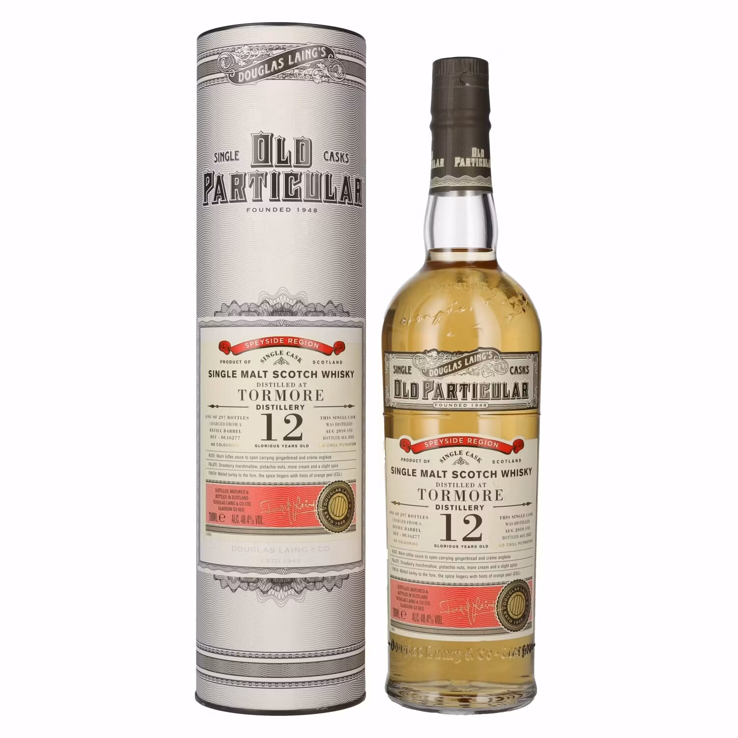 Douglas Laing OLD PARTICULAR Tormore 12 Years Old Single Cask Malt 2010 48,4% Vol. 0,7l in Giftbox