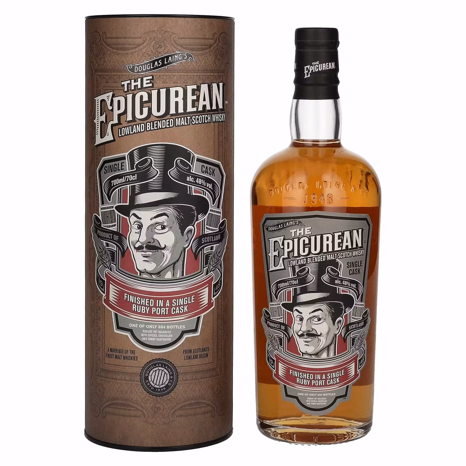 Douglas Laing THE EPICUREAN Ruby Finish Limited Edition 48% Vol. 0,7l in Giftbox