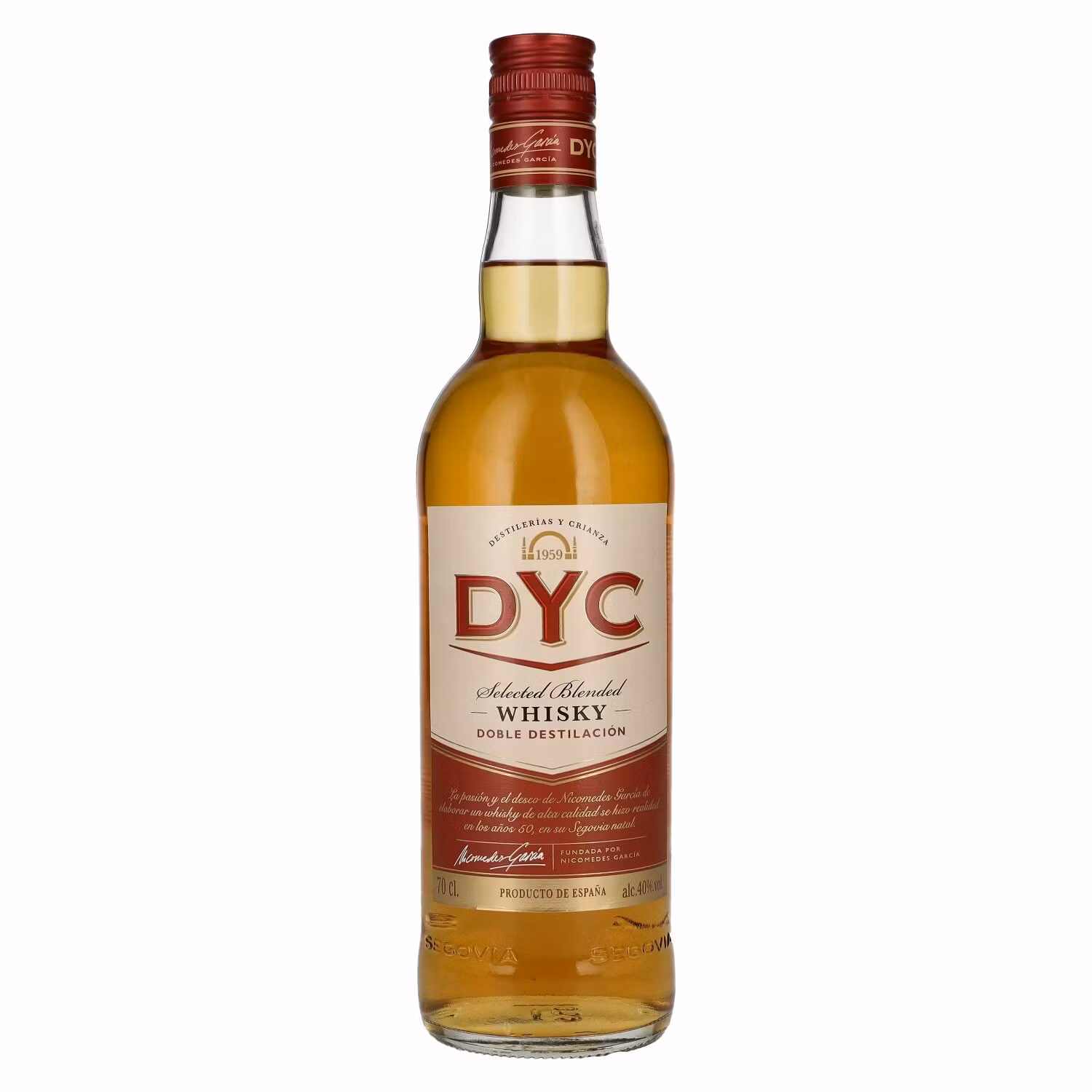 DYC Destilerias y Crianza Selected Blended Whisky 40% Vol. 0,7l