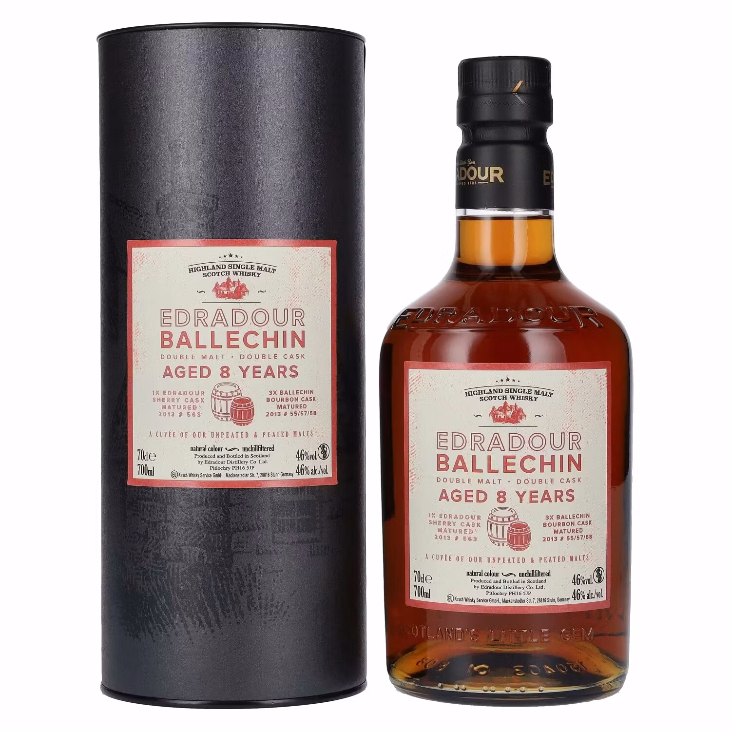 Edradour Ballechin 8 Years Old Double Malt Double Cask 46% Vol. 0,7l in Giftbox