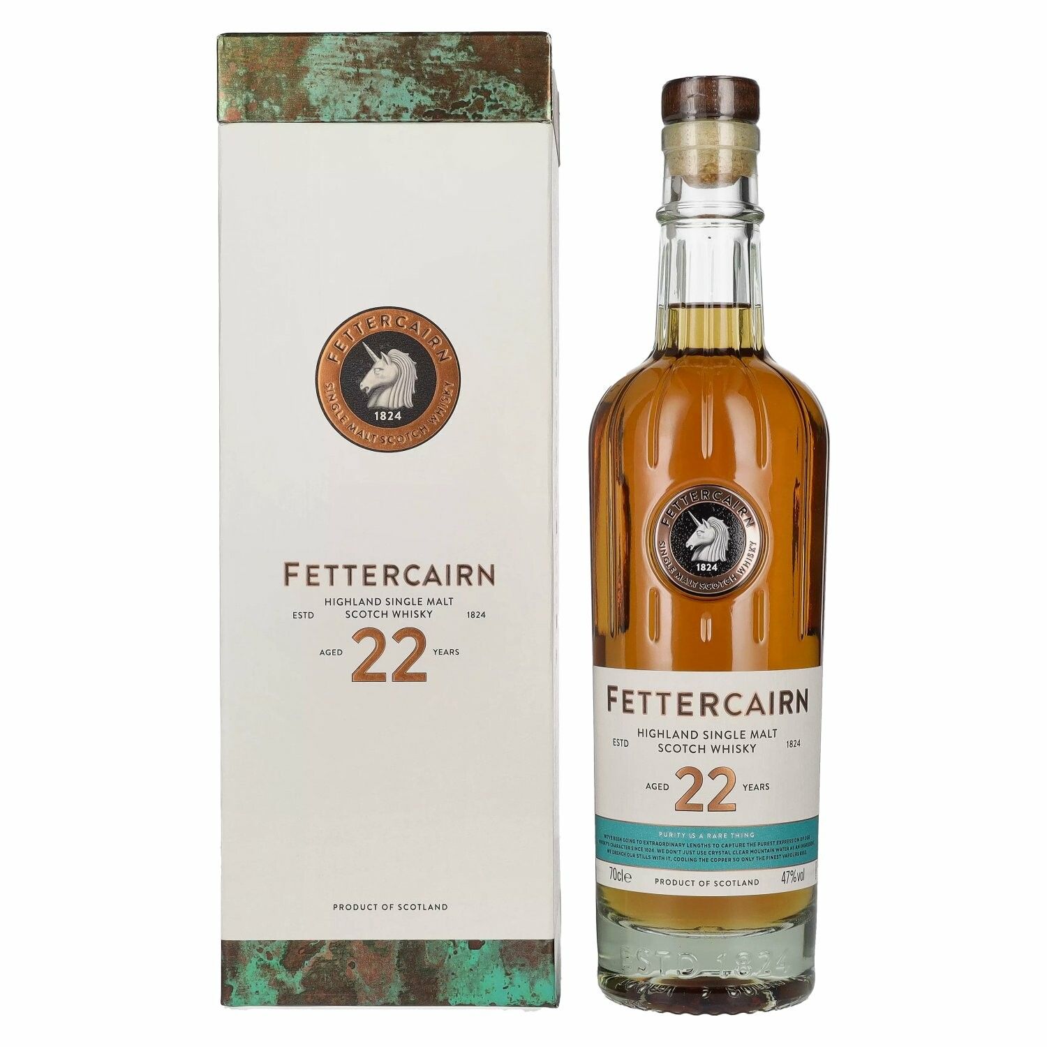 Fettercairn 22 Years Old Highland Single Malt Scotch Whisky 47% Vol. 0,7l in Giftbox