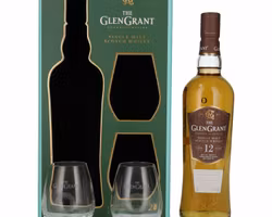 Glen Grant 12 Years Old Single Malt 43% Vol. 0,7l in Giftbox with 2 glasses