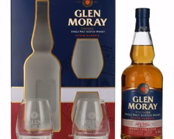 Glen Moray Elgin Classic Sherry Cask Finish 40% Vol. 0,7l in Giftbox with 2 glasses