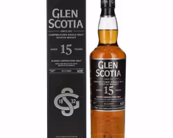 Glen Scotia 15 Years Old Single Malt Scotch Whisky 46% Vol. 0,7l in Giftbox