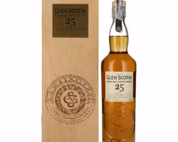 Glen Scotia 25 Years Old Single Malt Scotch Whisky 48,8% Vol. 0,7l in Holzkiste