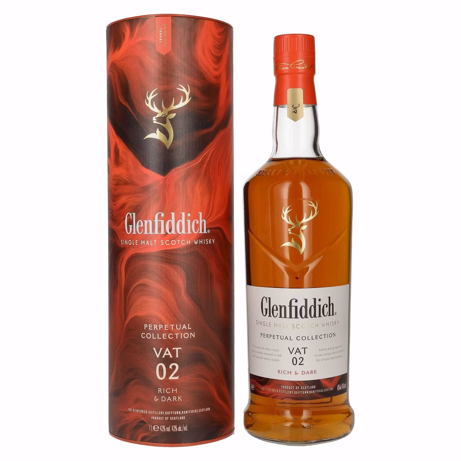 Glenfiddich Perpetual Collection VAT 02 Rich & Dark 43% Vol. 1l in Giftbox