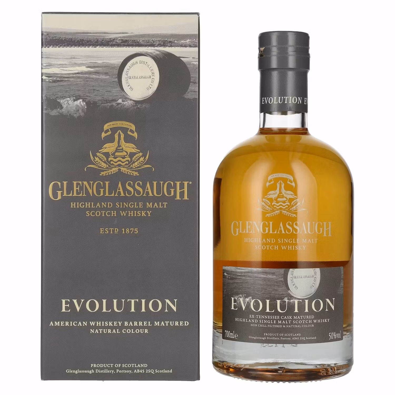 Glenglassaugh EVOLUTION Highland Single Malt Scotch Whisky 50% Vol. 0,7l in Giftbox