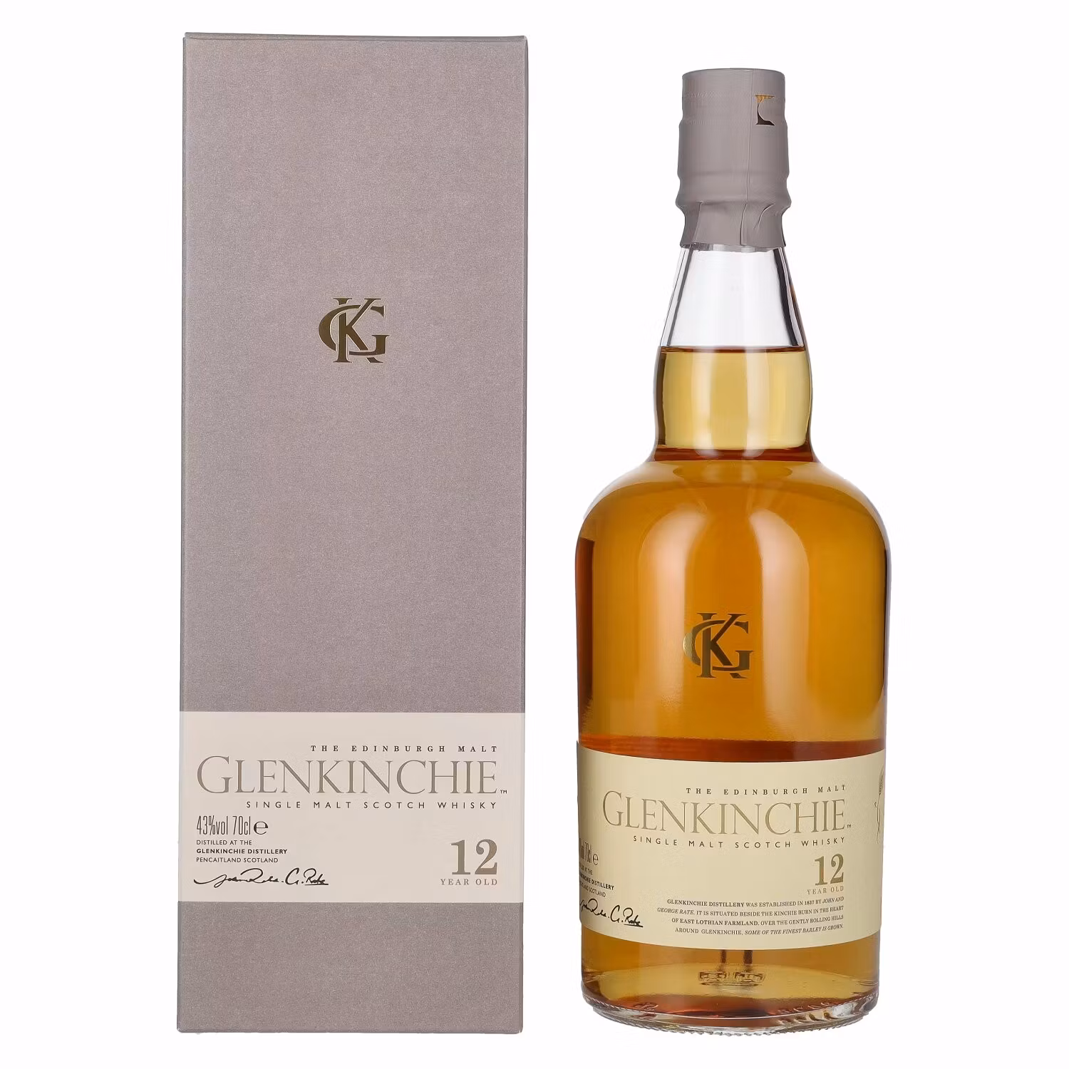 Glenkinchie 12 Years Old Single Malt Scotch Whisky 43% Vol. 0,7l in Giftbox
