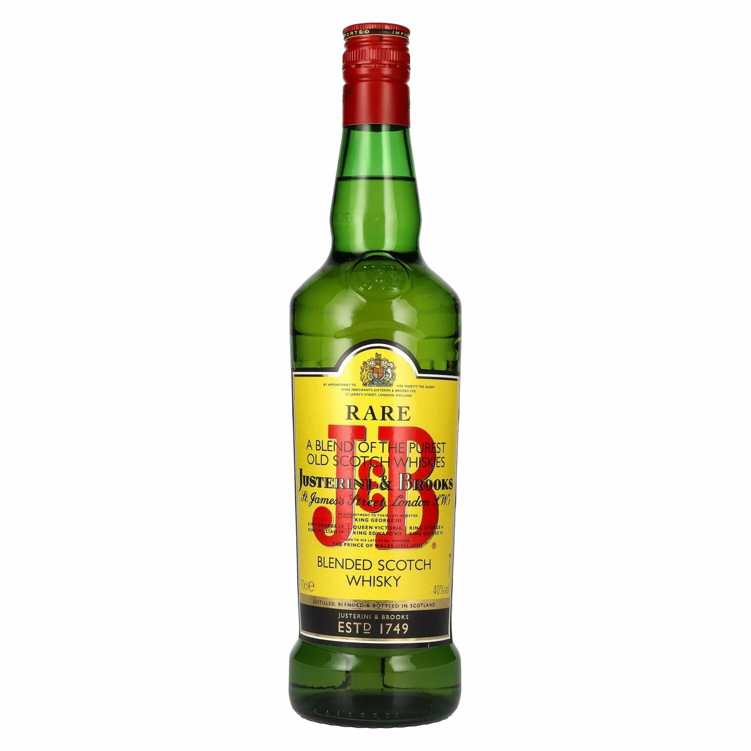 J&B Justerini & Brooks RARE Blended Scotch Whisky 40% Vol. 0,7l