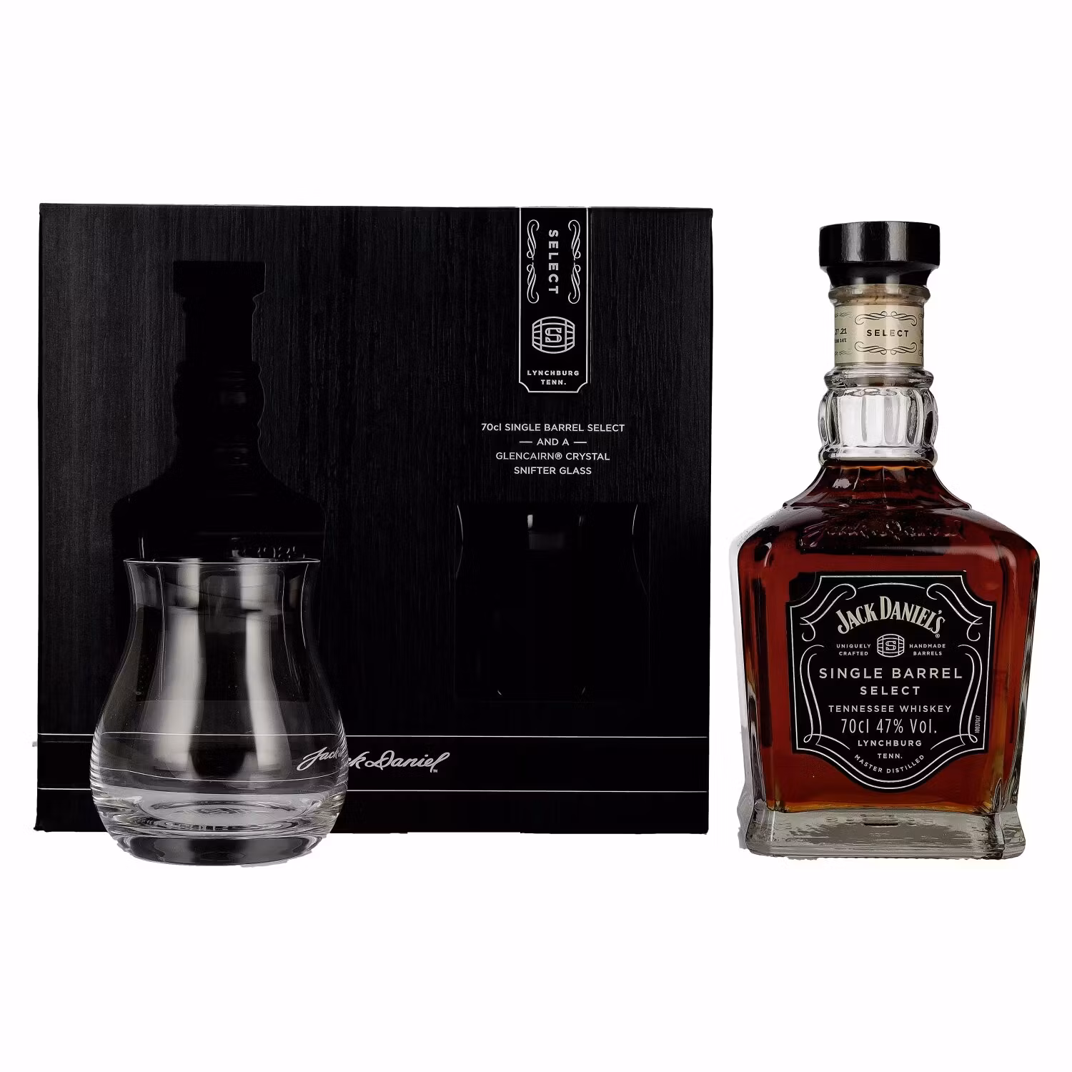 Jack Daniel's Select Single Barrel Tennessee Whiskey 47% Vol. 0,7l in Giftbox with Snifter glass
