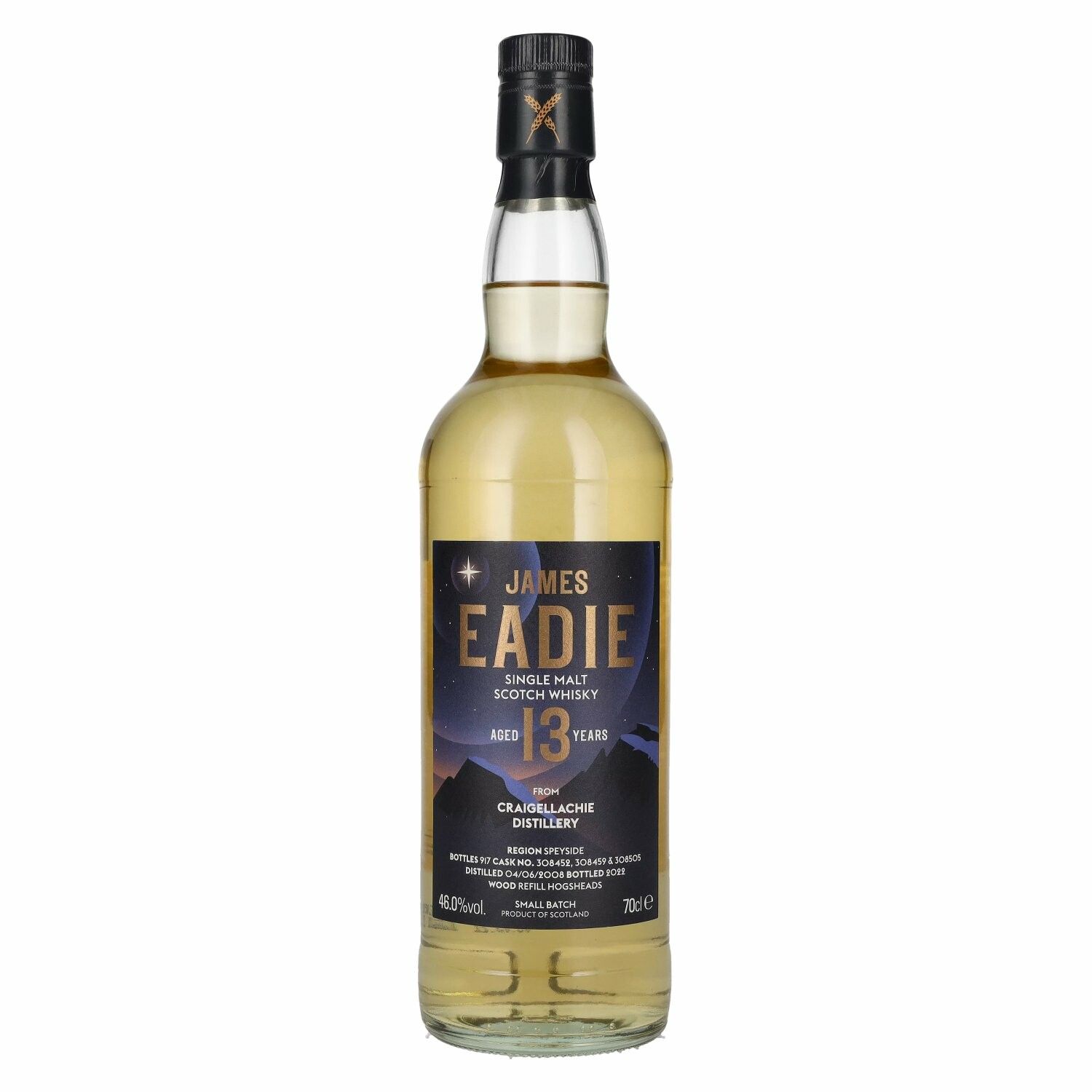 James Eadie CRAIGELLACHIE 13 Years Old Single Malt 2008 46% Vol. 0,7l
