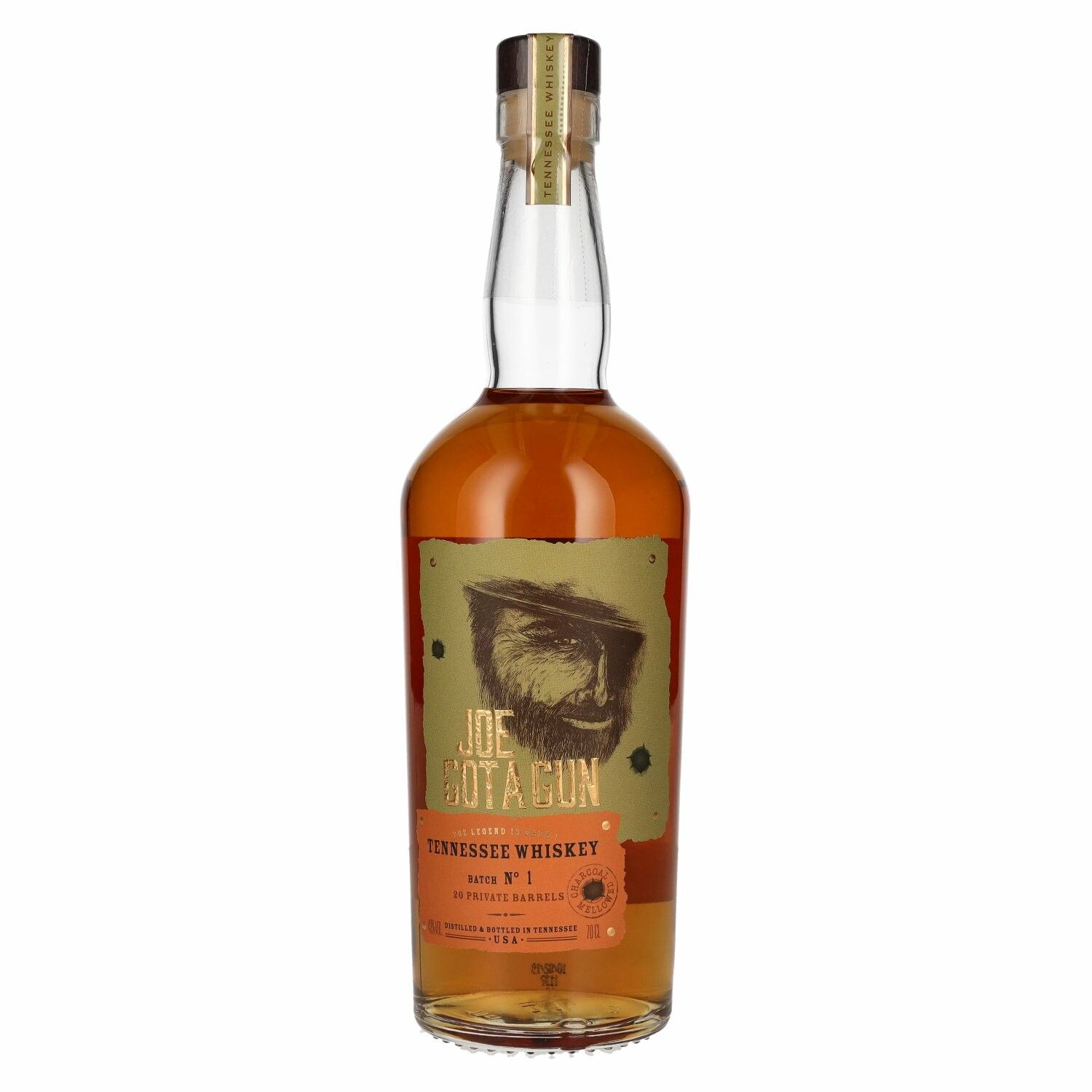 Joe Got A Gun Tennessee Whiskey 20 Private Barrels Batch N°1 40% Vol. 0,7l