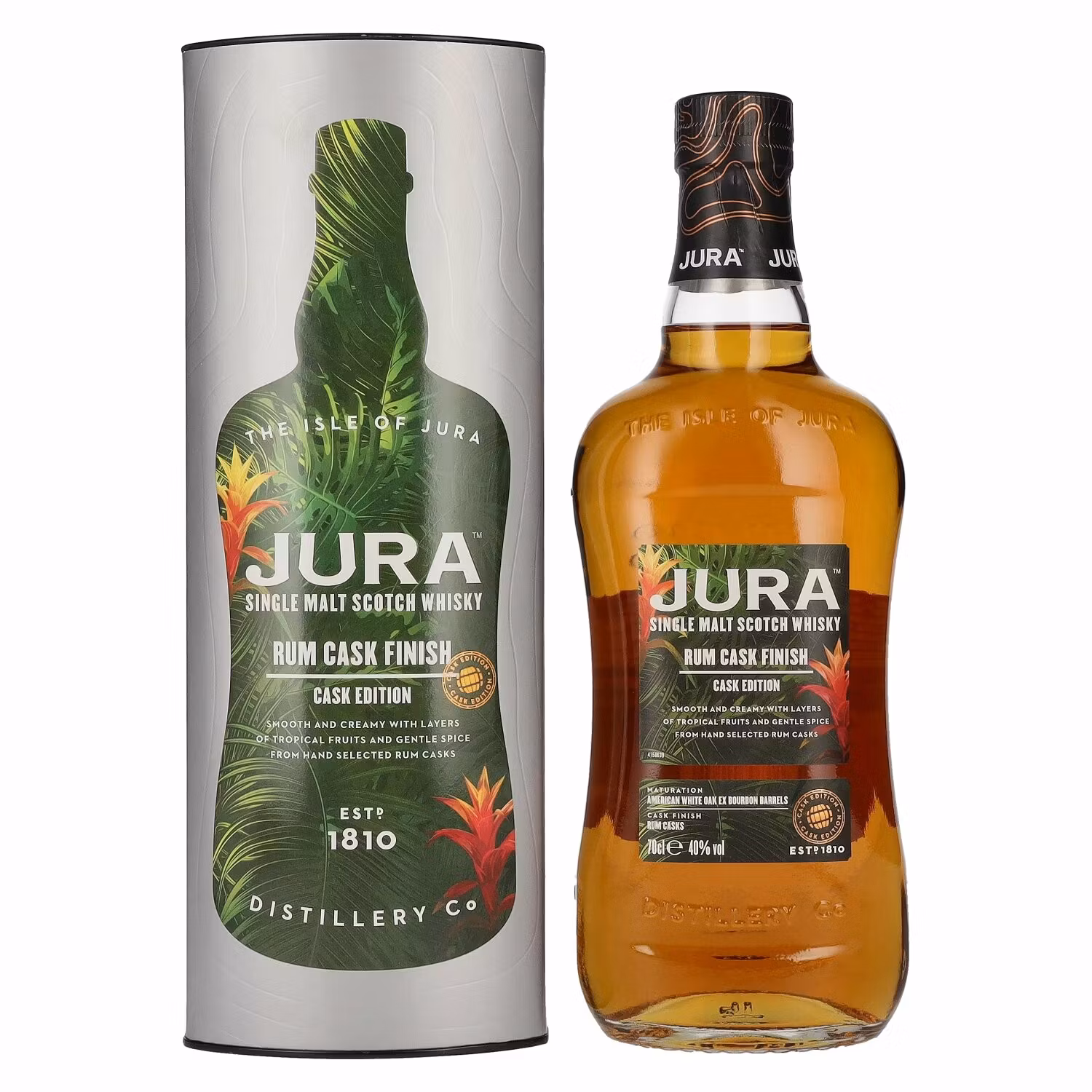 Jura Single Malt Scotch Whisky RUM CASK FINISH 40% Vol. 0,7l in Giftbox