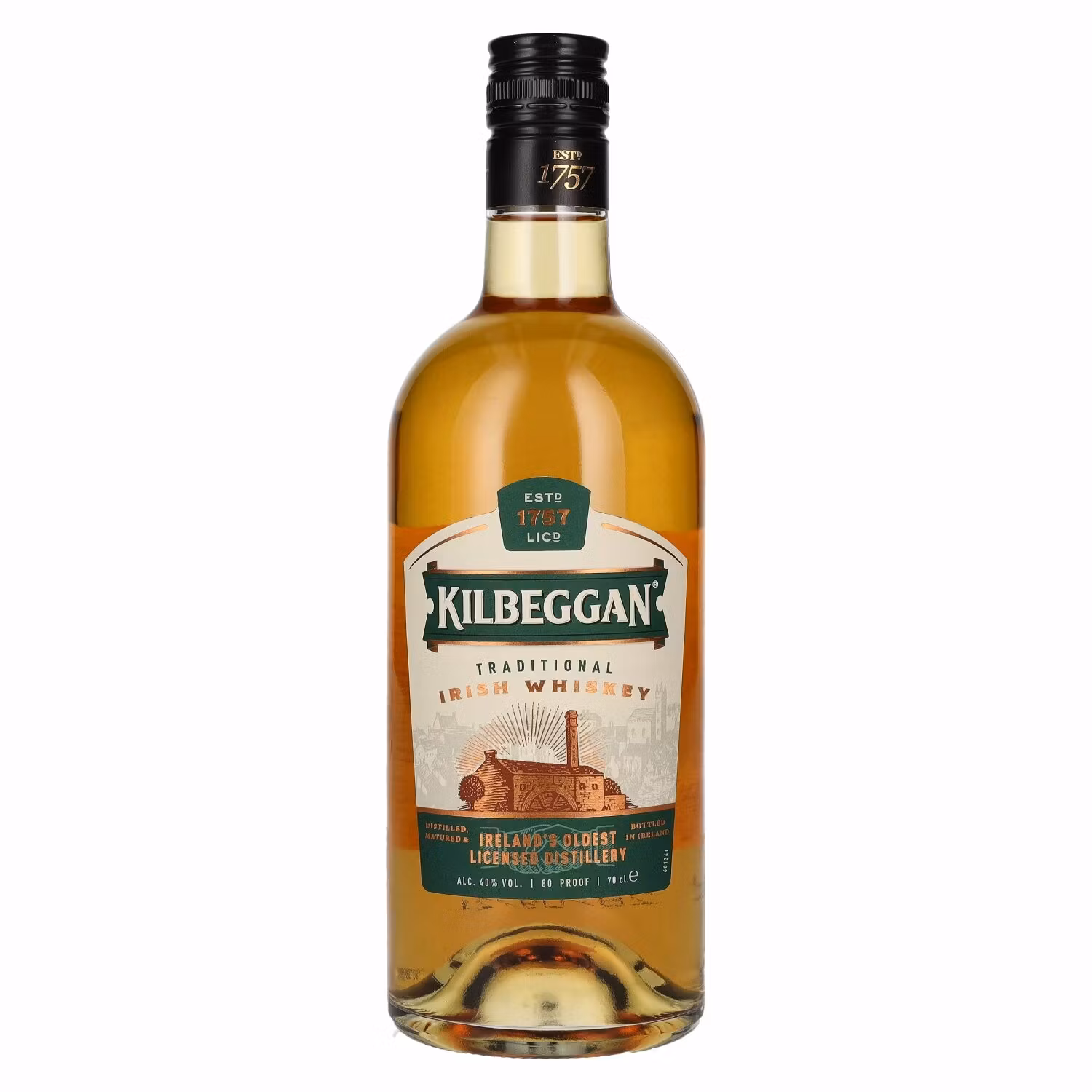 Kilbeggan Traditional Irish Whiskey 40% Vol. 0,7l