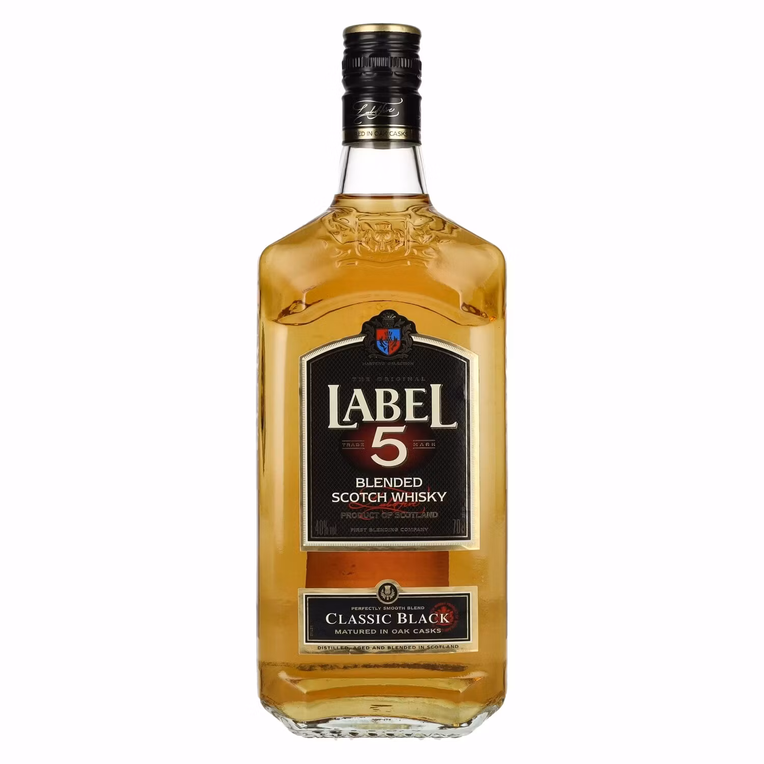 Label 5 Classic Black Blended Scotch Whisky 40% Vol. 0,7l