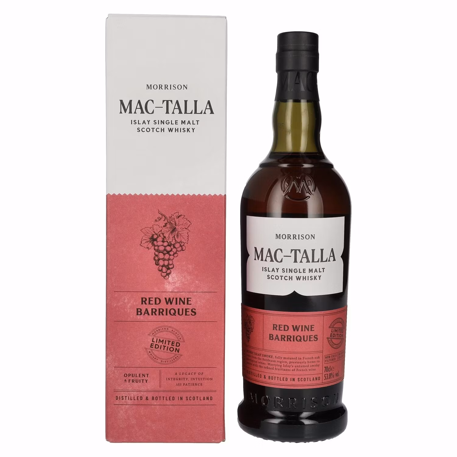 Mac-Talla Morrison RED WINE BARRIQUES Islay Single Malt Scotch Whisky 53,8% Vol. 0,7l in Giftbox