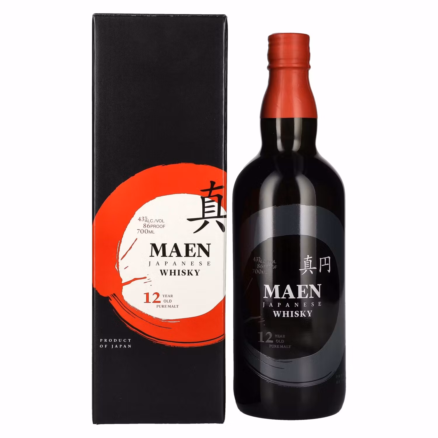 Maen The Perfect Circle 12 Years Old Whisky 43% Vol. 0,7l in Giftbox